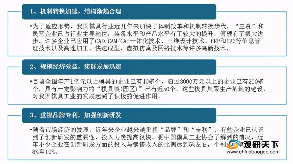 政策扶持下我国模具行业发展呈良好态势 KAIYUN将形成规模经济效益(图8) 政策扶持下我国模具行业发展呈良好态势 KAIYUN将形成规模经济效益(图8)