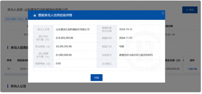 商票逾期、新增多起被执行人信息……前三季营收、净利双升的山东墨龙石油机械实现全年扭亏为盈有戏吗?(图1) 商票逾期、新增多起被执行人信息……前三季营收、净利双升的山东墨龙石油机械实现全年扭亏为盈有戏吗?(图1)